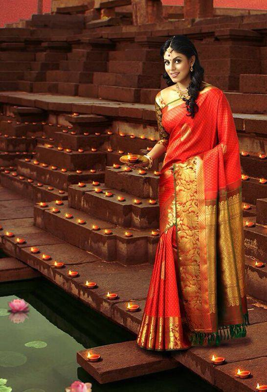 Tamil Cinema Heroine Ineya Beautiful Photos In Saree 9