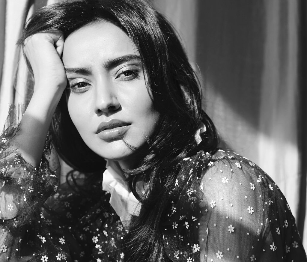 Black And White Pics Of Neha Sharma