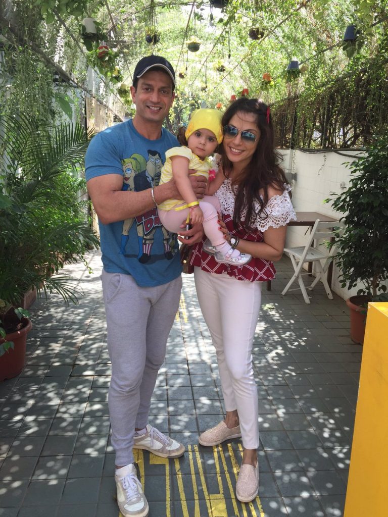 Isha Koppikar With Cute Family