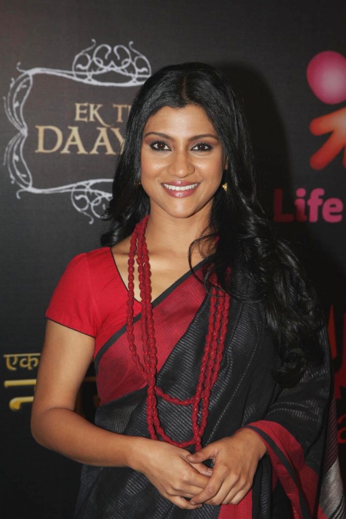 Konkona Sen Sharma In Hot Black Saree
