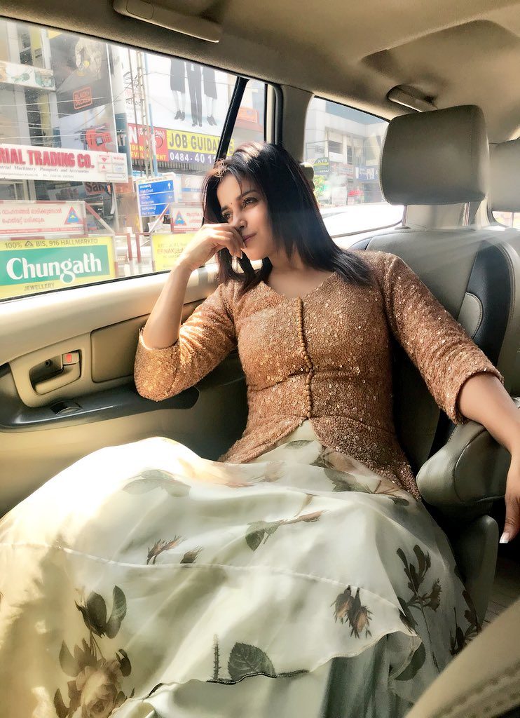 Pia Bajpai With In Car Images