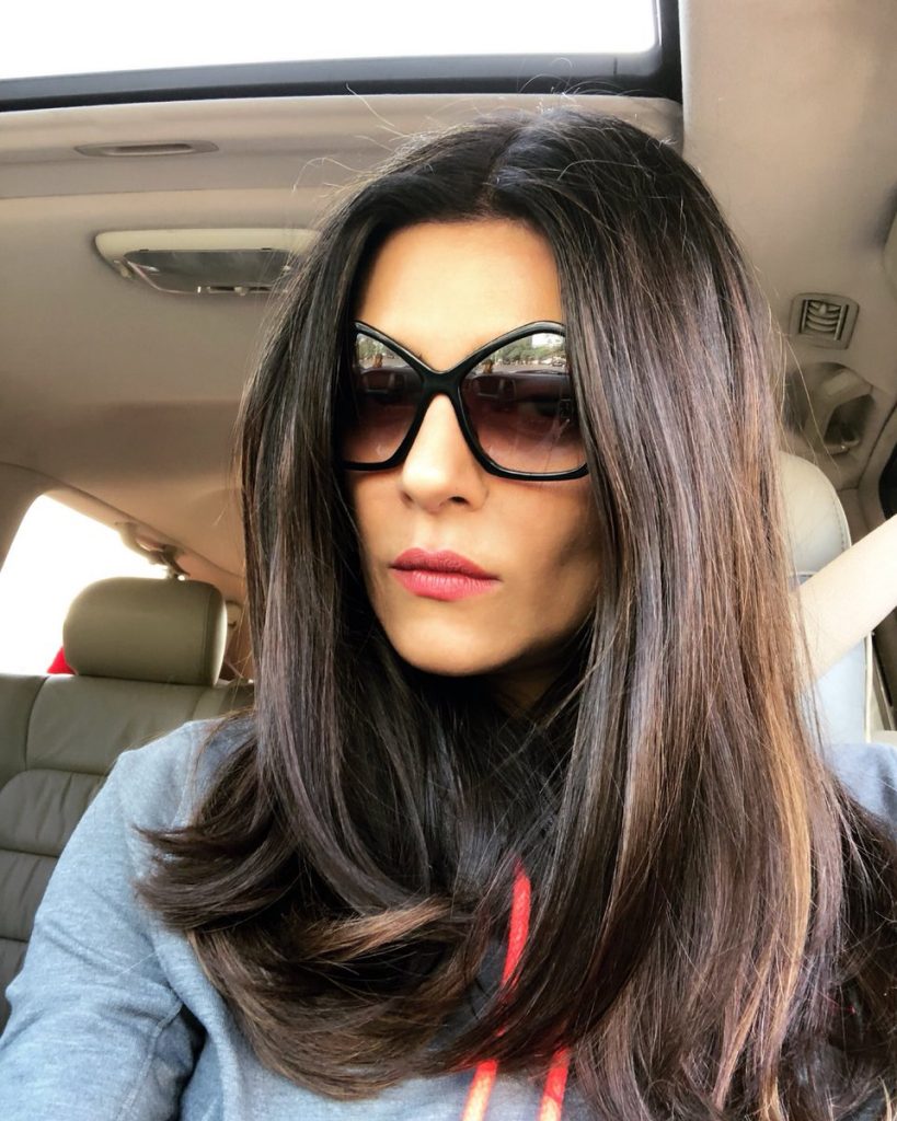 Sushmita Sen With In Car Stylish Selfie